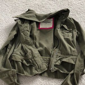 Abercrombie and Kids army green jacket